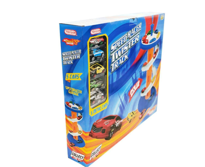 Toysan 33 Speed Racer Garaj 5 Metal Araba Oyuncak