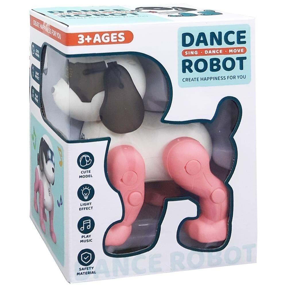 BabyDOOR Toys 111-2 Dans Eden Sesli Işıklı Robot Köpek Pembe