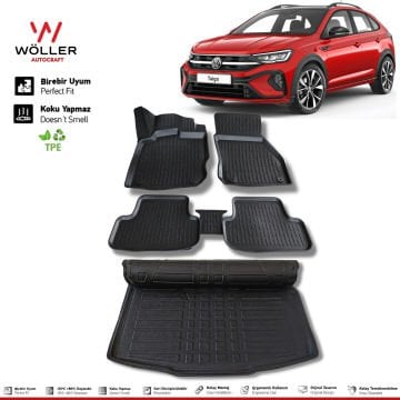 Vw Taigo Paspas Bagaj Havuzu Set 2022 Sonrası 3d Ultraflex Set