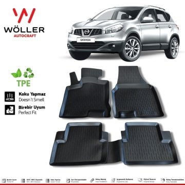 Nissan Qashqai Paspas 2007 2013 Arası 3d Havuzlu Wöller Paspas