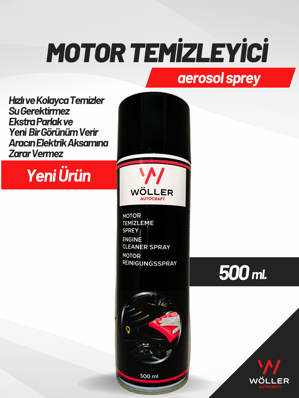 Wöller Susuz Motor Temizleme Spreyi 500 Ml.