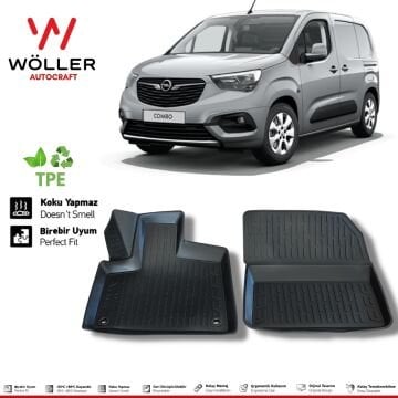 Opel Combo Panelvan Paspas 2019 Sonrası 3d Havuzlu Wöller Paspas