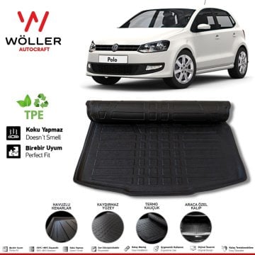 Volkswagen Polo Bagaj Havuzu 2010 2017 Arası 3D Wöller Ultraflex Esnek