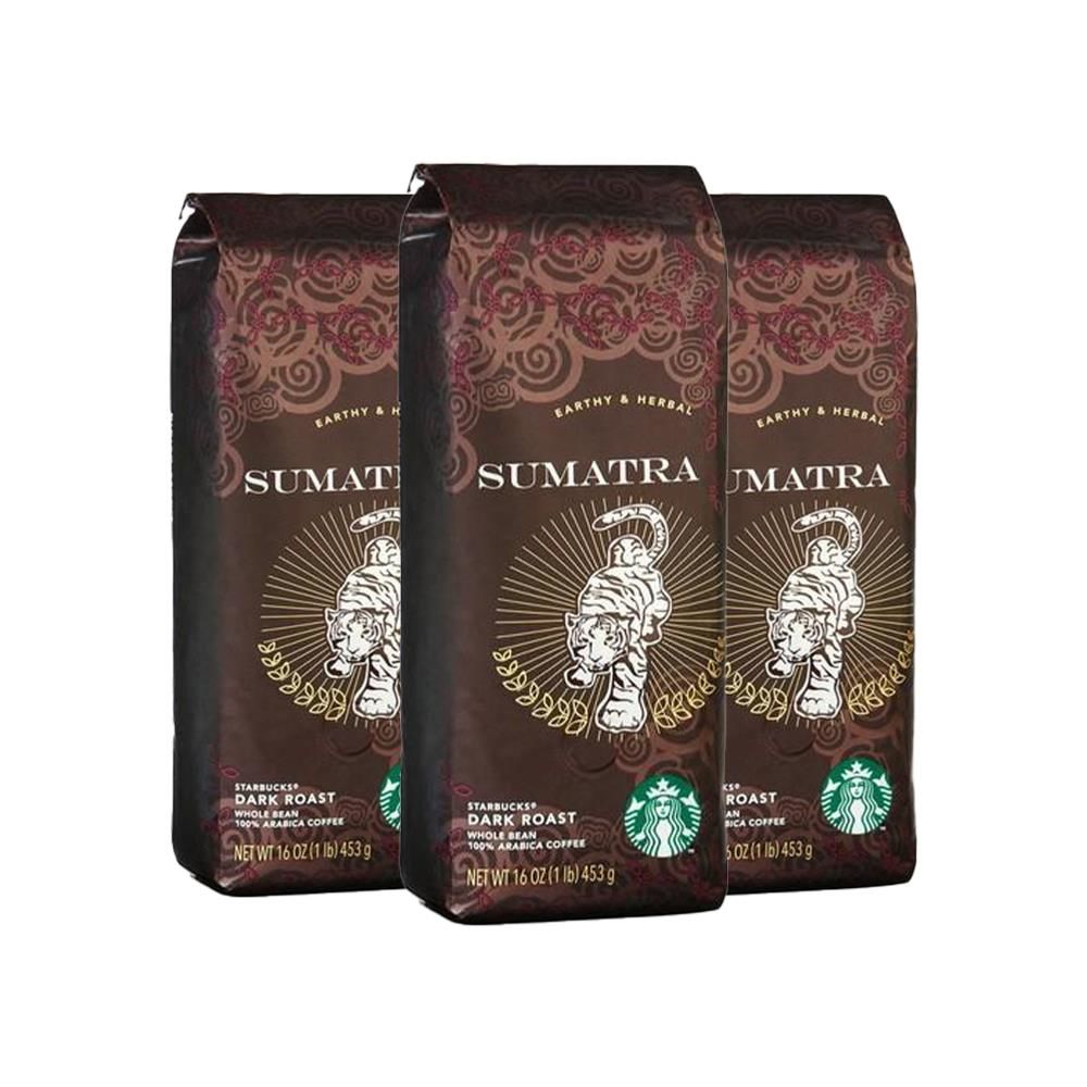 Starbucks Sumatra 250 gr Çekirdek Kahve X 3 Adet