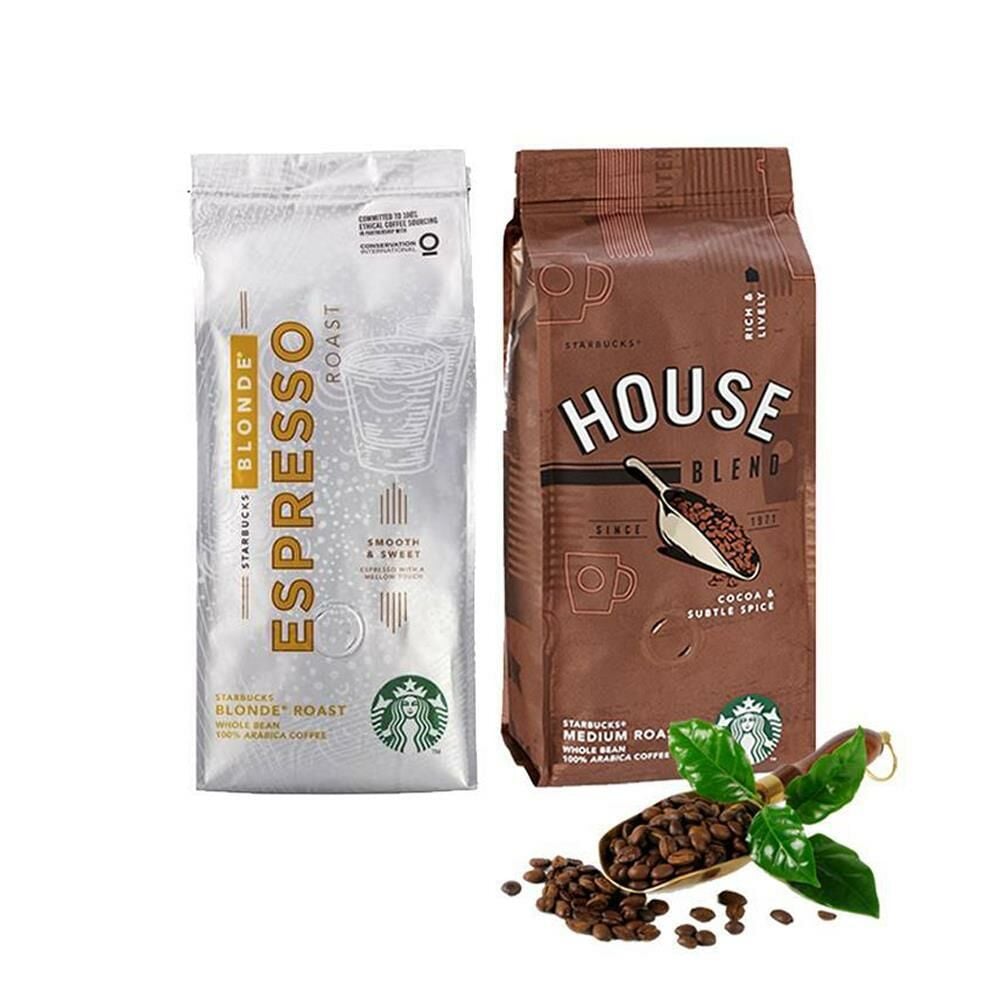 Düvenci Toptan Starbucks House Blend ve Blonde Espresso Çekirdek Kahve 250 G 2 Adet