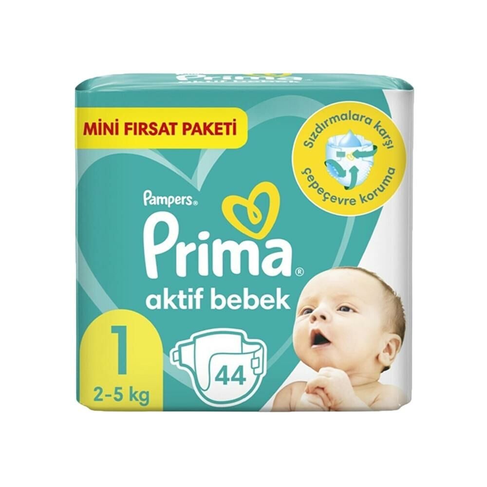 Prima Bebek Bezi Aktif Bebek 1 Beden 44 Adet