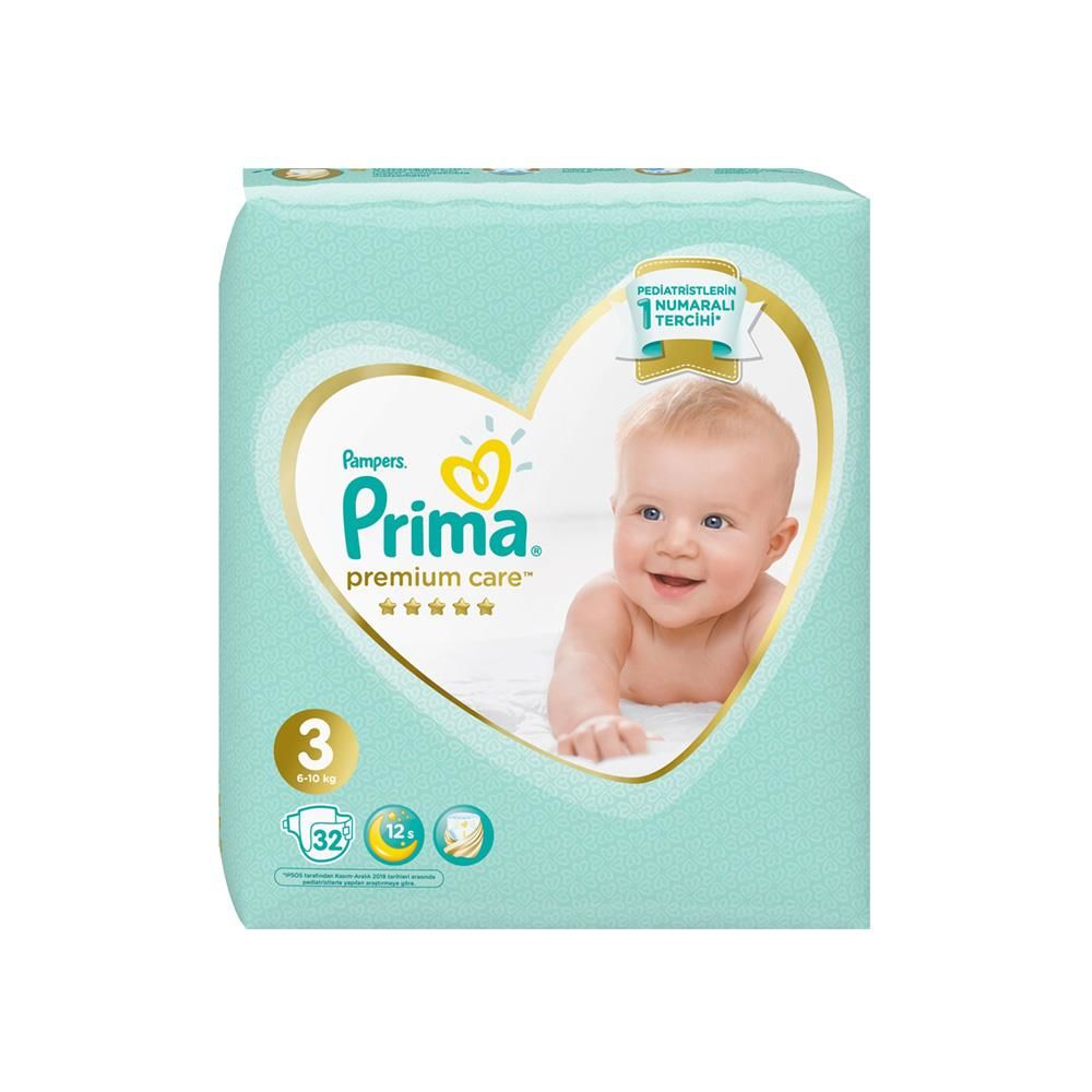Prima Bebek Bezi Premium Care 3 Beden Midi 32 Adet