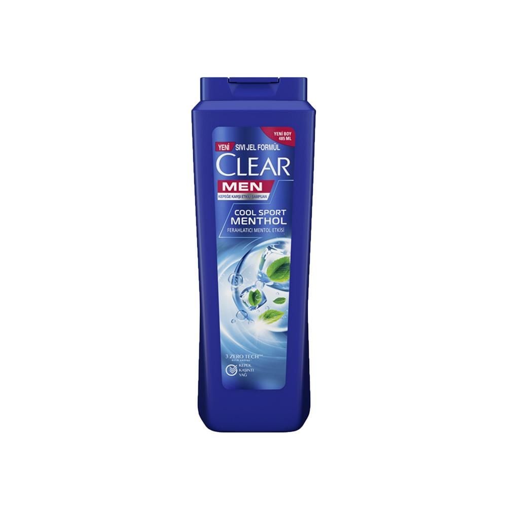 Clear Men Kepeğe Karşı Etkili Şampuan Ferahlatıcı Mentol Etkisi 485 ML