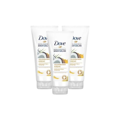 Dove Hindistan Cevizi Güçlendirici Saç Kremi 170 ml x 3