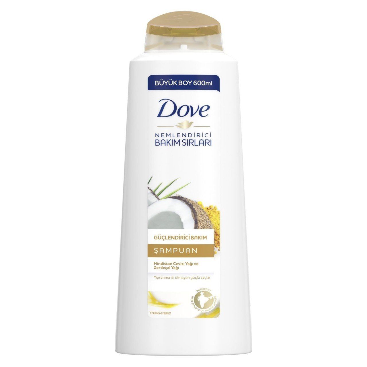 Dove Hindistan Cevizi Yağı ve Zerdeçal Yağlı Şampuan 600 ml x 2