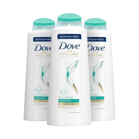 Dove Narin Bakım Şampuan 600 ML x 3