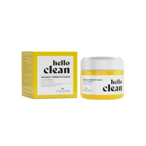 Herbaderm Hello Clean Yağ Bazlı Temizleyici Balm SAF VİTAMİN C 100 ml