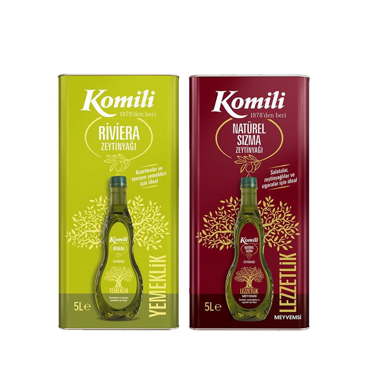 Komili Riviera ve Sızma Zeytinyağı (10 Litre)