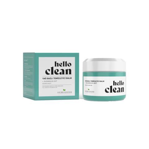 Herbaderm Hello Clean Yağ Bazlı Temizleyici Balm OLEANOLİK ASİT 100 ml