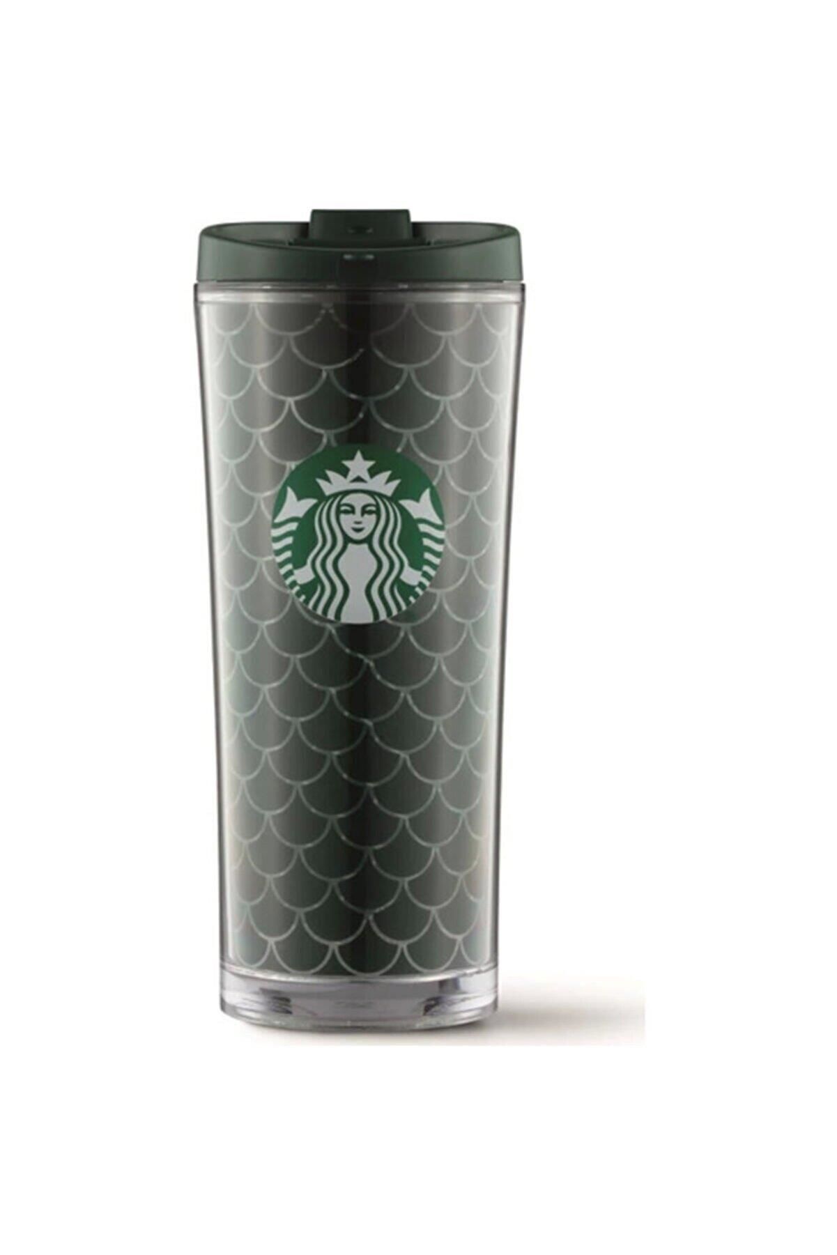 Starbucks Şeffaf Yeşil Termos 473 ml