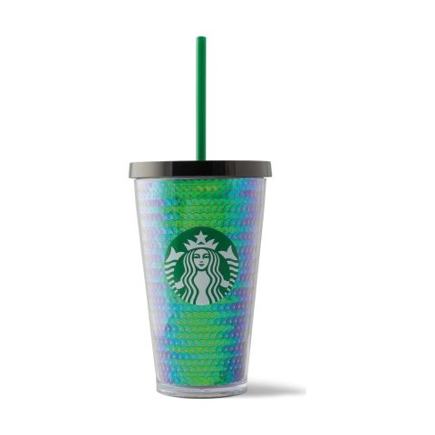 Starbucks® Klasik Seri Soğuk Içecek Bardağı-Metalik Yeşil 473ML