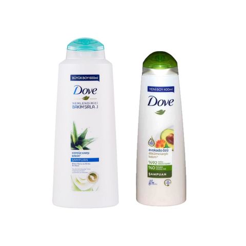 Dove Kepeğe Karşı Nemlendirici Bakım Şampuanı ve Bakım Şampuanı Avokado Özlü