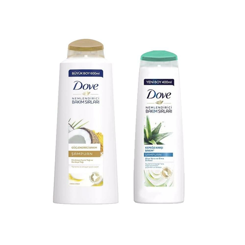 Dove Hindistan Cevizi Yağı ve Zerdeçal Yağlı Şampuan ve Bakım Şampuanı Aloe Vera