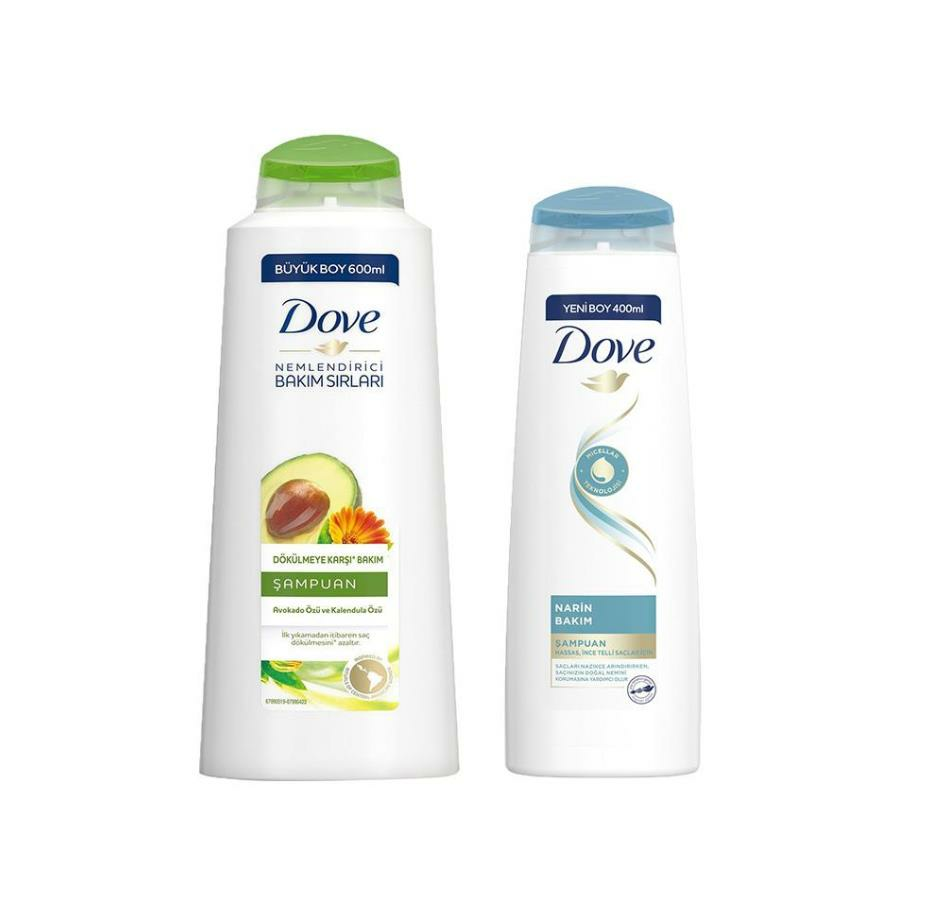 Dove Şampuan Avokado ve Kalendula Özlü ve Bakım Şampuanı Narin Bakım