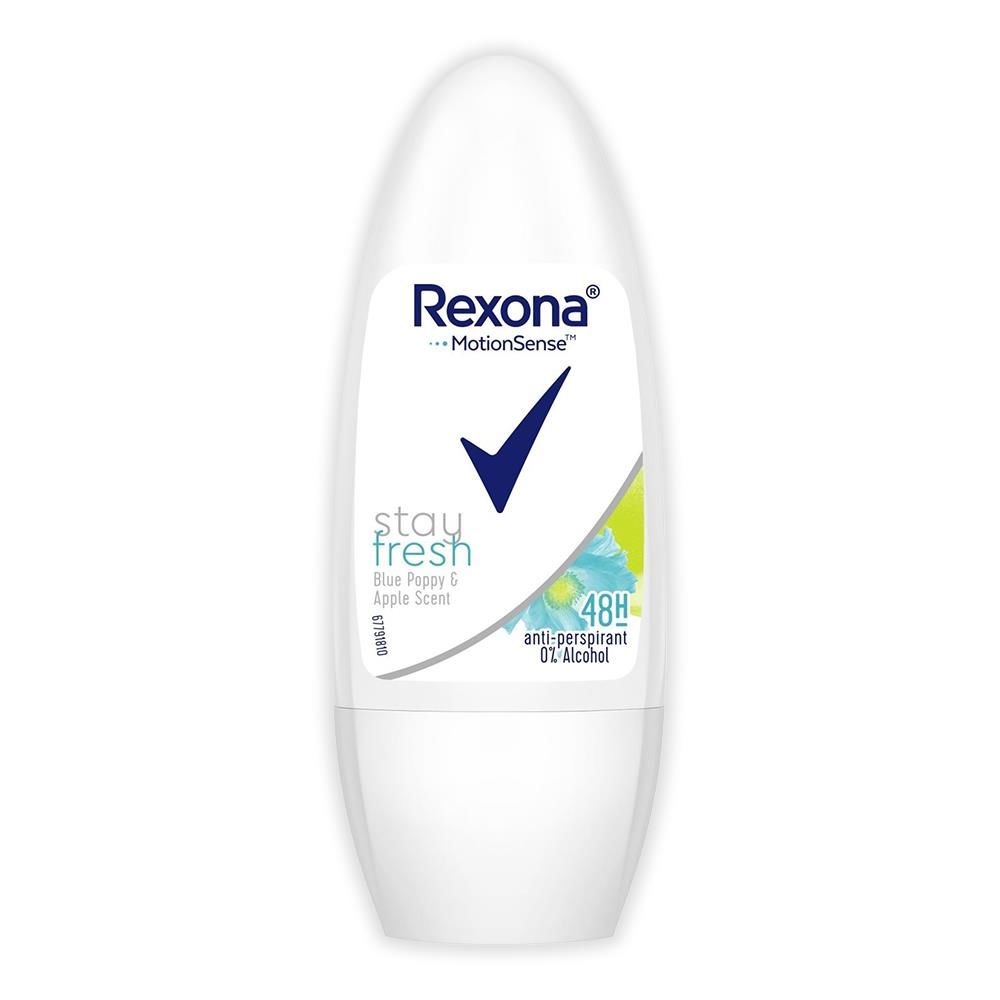 Rexona Stay Fresh Blue Poppy & Apple Scent Antiperspirant Kadın Roll On 50 ml