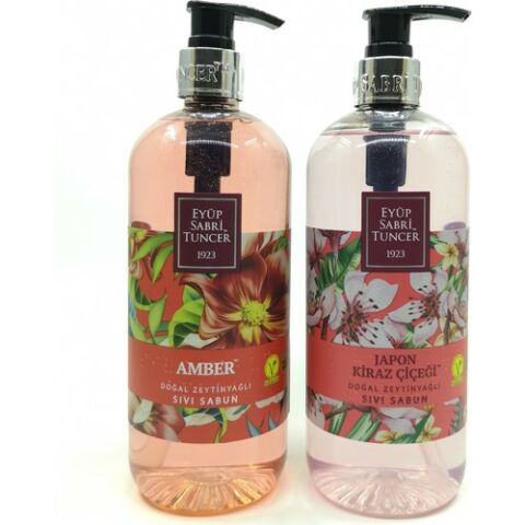Eyüp Sabri Tuncer Sıvı Sabun Amber 500 ml ve Japon Kiraz Çiçeği 500 ml