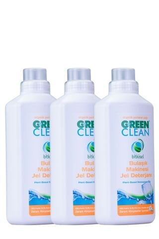 U Green Clean Bulaşık Makinesi Jel Deterjan 1 L x 3 Adet