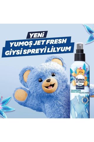 Yumoş Jet Fresh Ütü Etkisi Giysi Spreyi Lilyum 200 ml x 3 ve Orkide 200 ml x 3