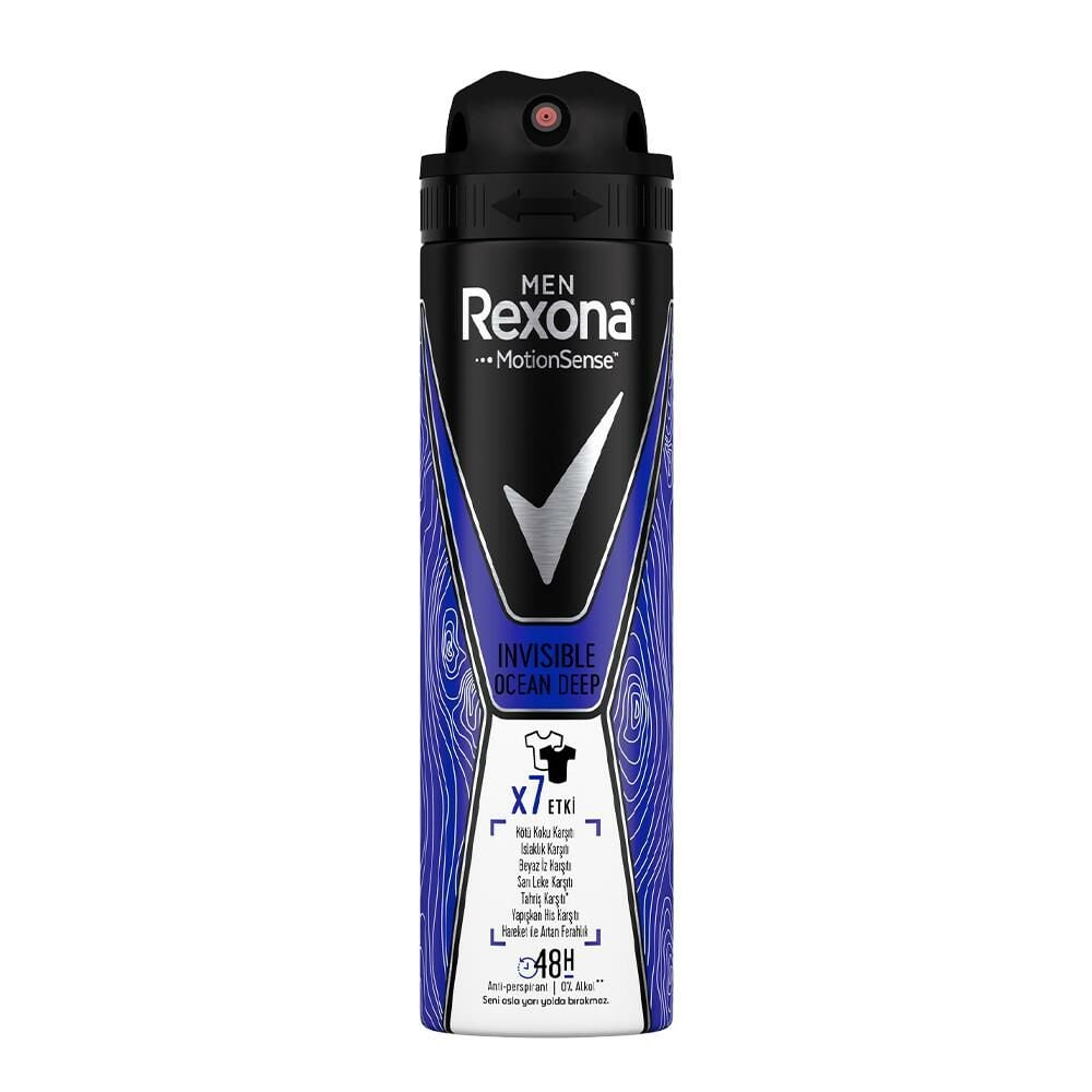 Rexona Men Sprey Deodorant Invisible Ocean Deep 150 ml