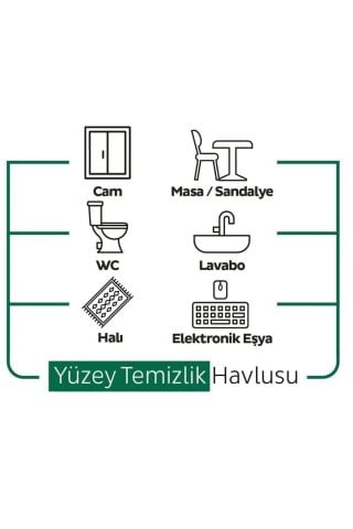 Sleepy 2'li Easy Clean 100'lü Yüzey Temizlik Havlusu