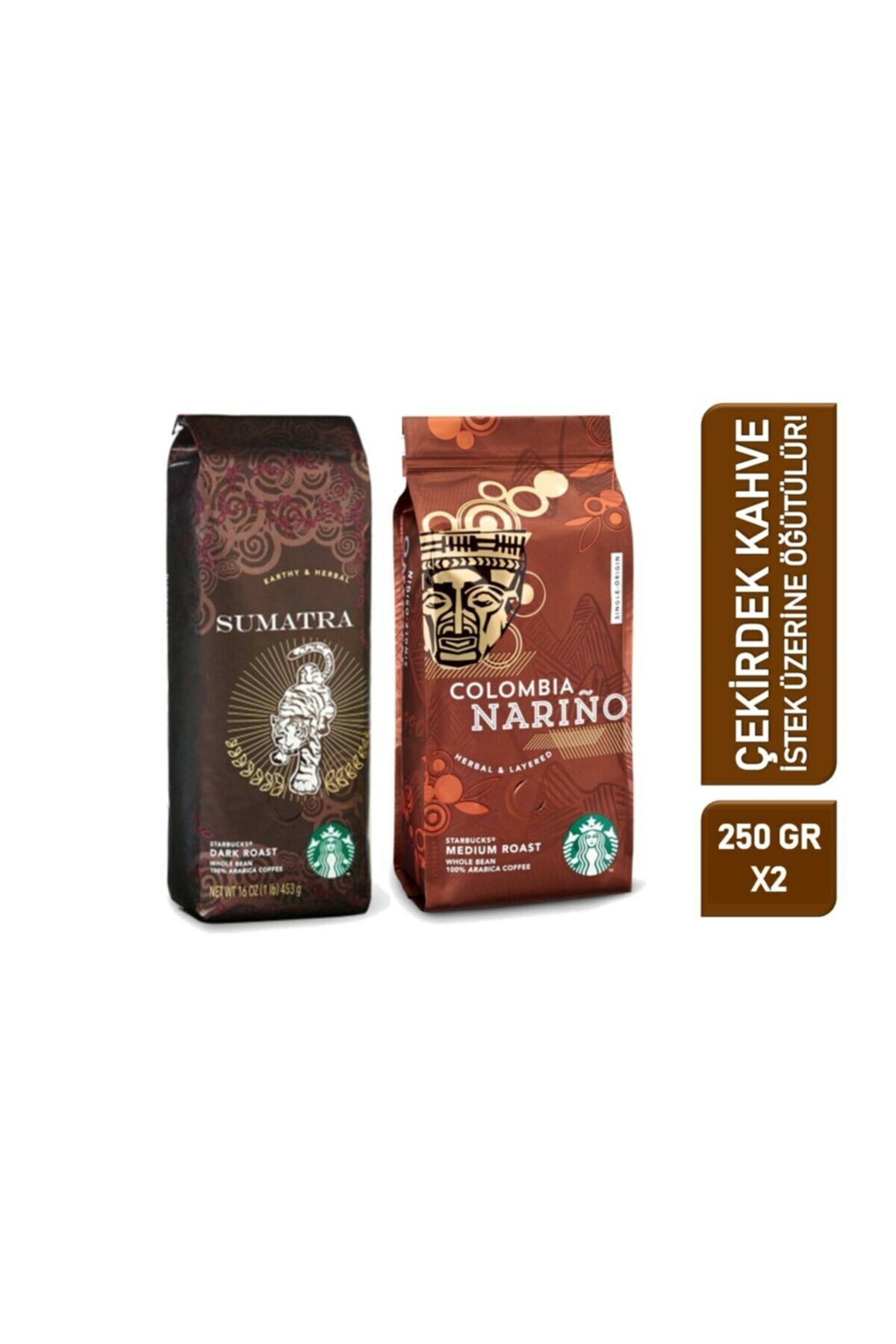 Starbucks Colombia Narino ve Sumarta 250 gr Çekirdek Filtre Kahve