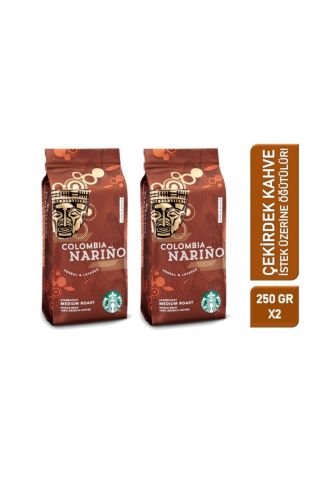 Starbucks Colombia Narino 250 gr Çekirdek Filtre Kahve X 2 Adet
