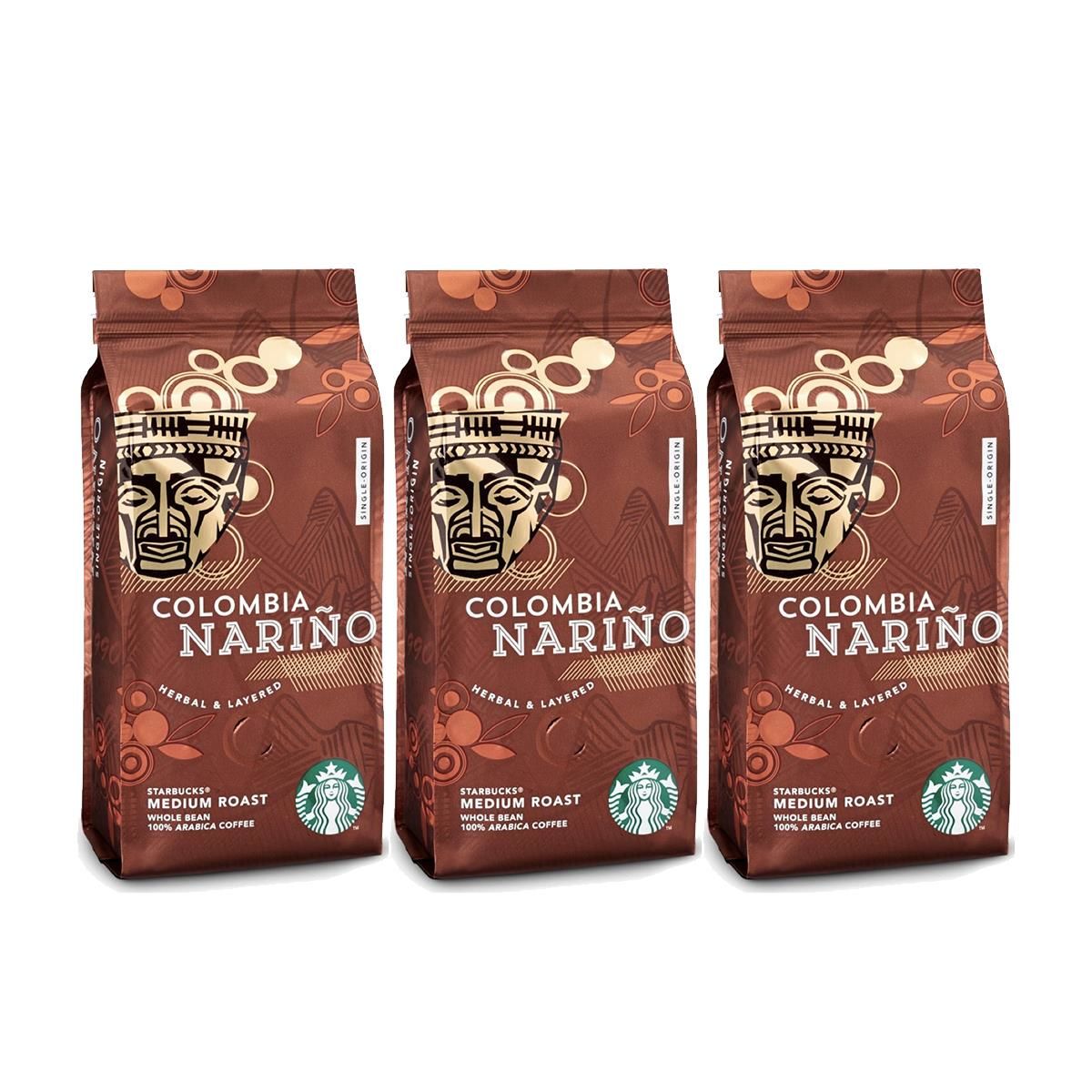 Starbucks Colombia Narino Çekirdek Kahve 250 gr x 3
