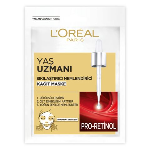 Loreal Paris Yaş Uzmanı Sıkılaştırıcı Nemlendirici Kağıt Maske 30 gr