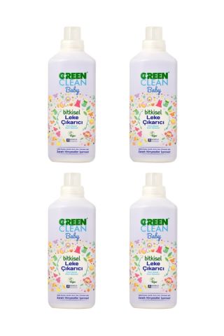 U Green Clean Baby Leke Çıkarıcı 1 L x 4