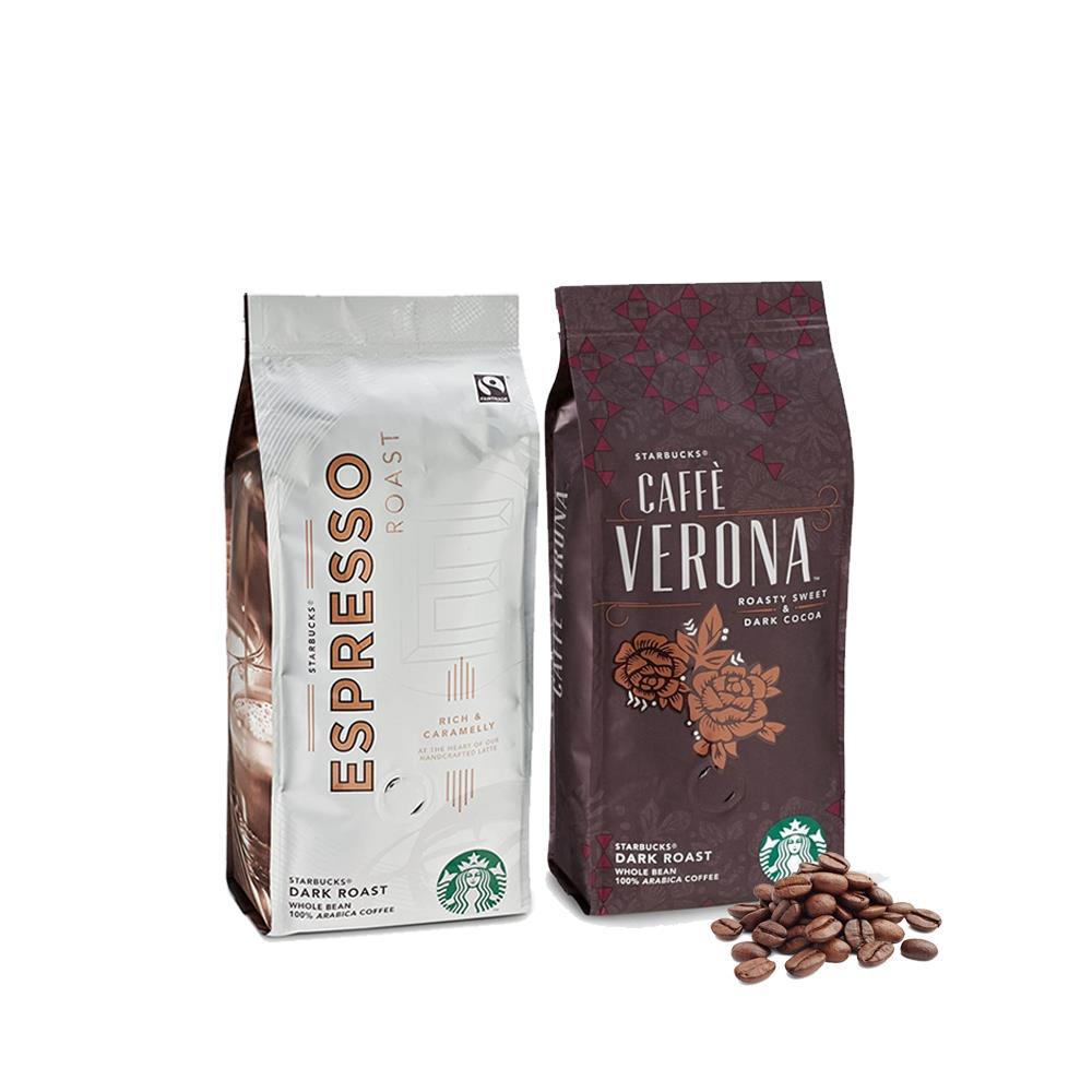 Düvenci Toptan Starbucks Verona ve Espresso Roast Çekirdek Kahve 250 Gramlık 2 Adet