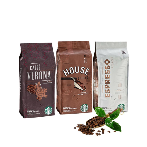 Düvenci Toptan Starbucks House Blend, Verona ve Espresso Çekirdek Kahve 250 Gram 3 Adet