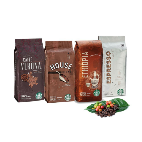 Düvenci Toptan Starbucks House, Ethiopia, Verona, Espresso Çekirdek Kahve 250 Gram 4 Adet