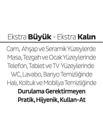 Sleepy Easy Clean Kiraz Çiçeği Yüzey Temizlik Havlusu 100' lü