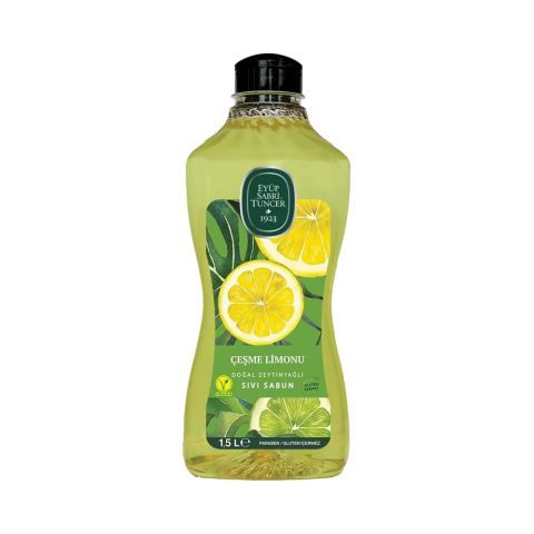 Eyüp Sabri Tuncer Doğal Zeytinyağlı Sıvı Sabun Çeşme Limonu Sıvı Sabun 1500 ml