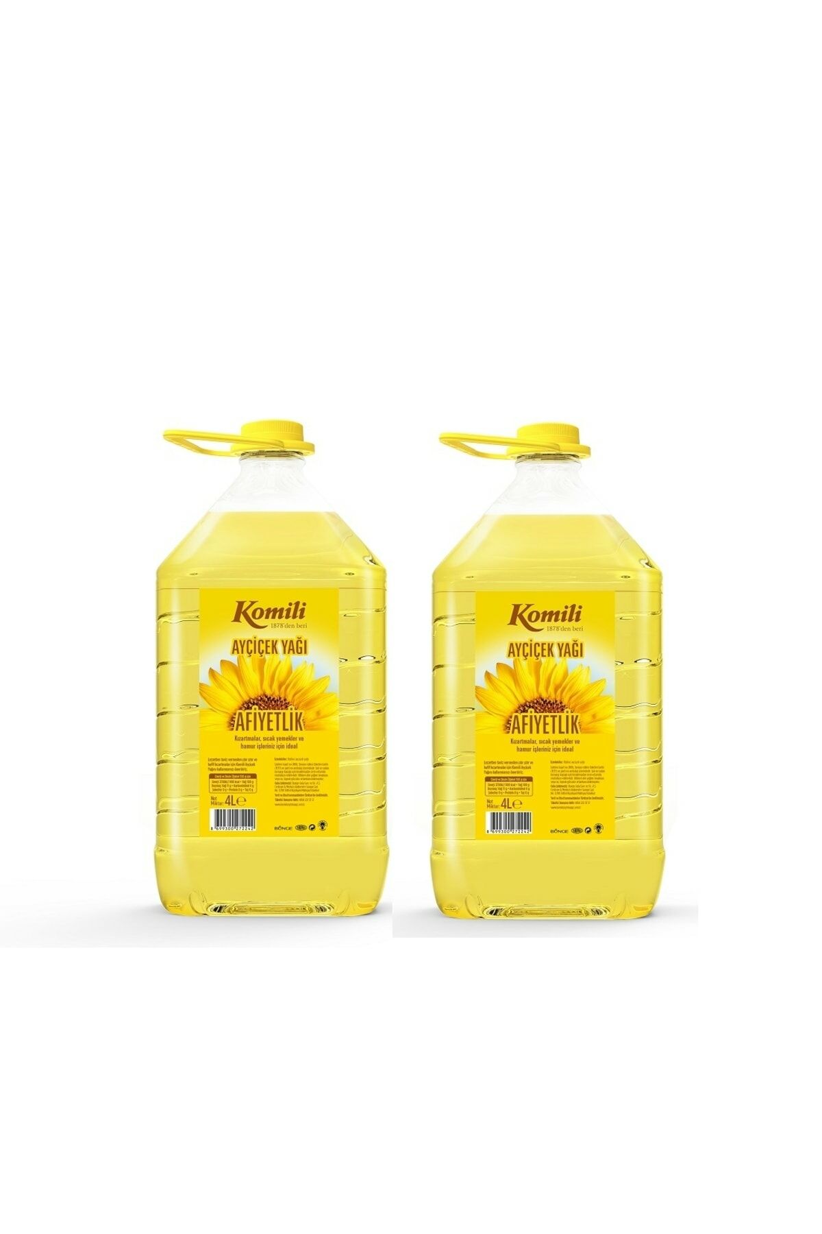 Komili Ayçiçek Yağı Pet 4 lt x 2