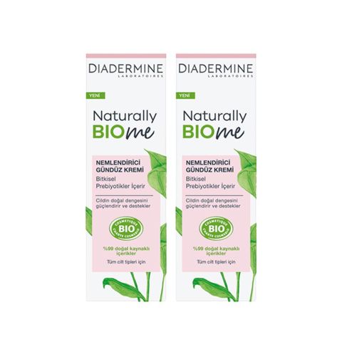 Diadermine Naturally Bio Me Nemlendirici Gündüz Kremi 50 ml x 2 Adet