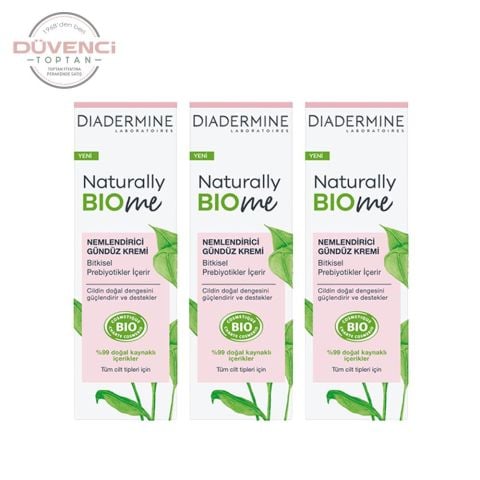 Diadermine Naturally Bio Me Nemlendirici Gündüz Kremi 50 ml x 3 Adet