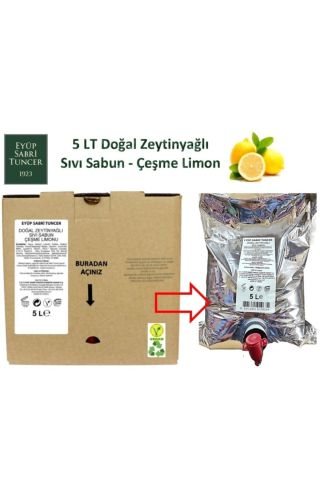 Eyüp Sabri Tuncer Çeşme Limonu Doğal Zeytinyağlı Sıvı Sabun 5 lt - Bag in Box