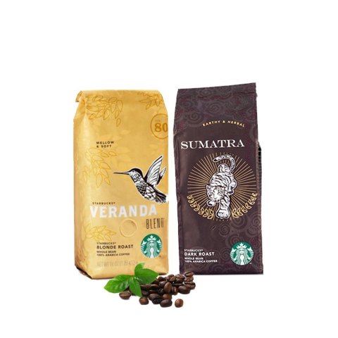 Düvenci Toptan Starbucks Sumatra ve Veranda Çekirdek Kahve 250 Gram 2 Adet