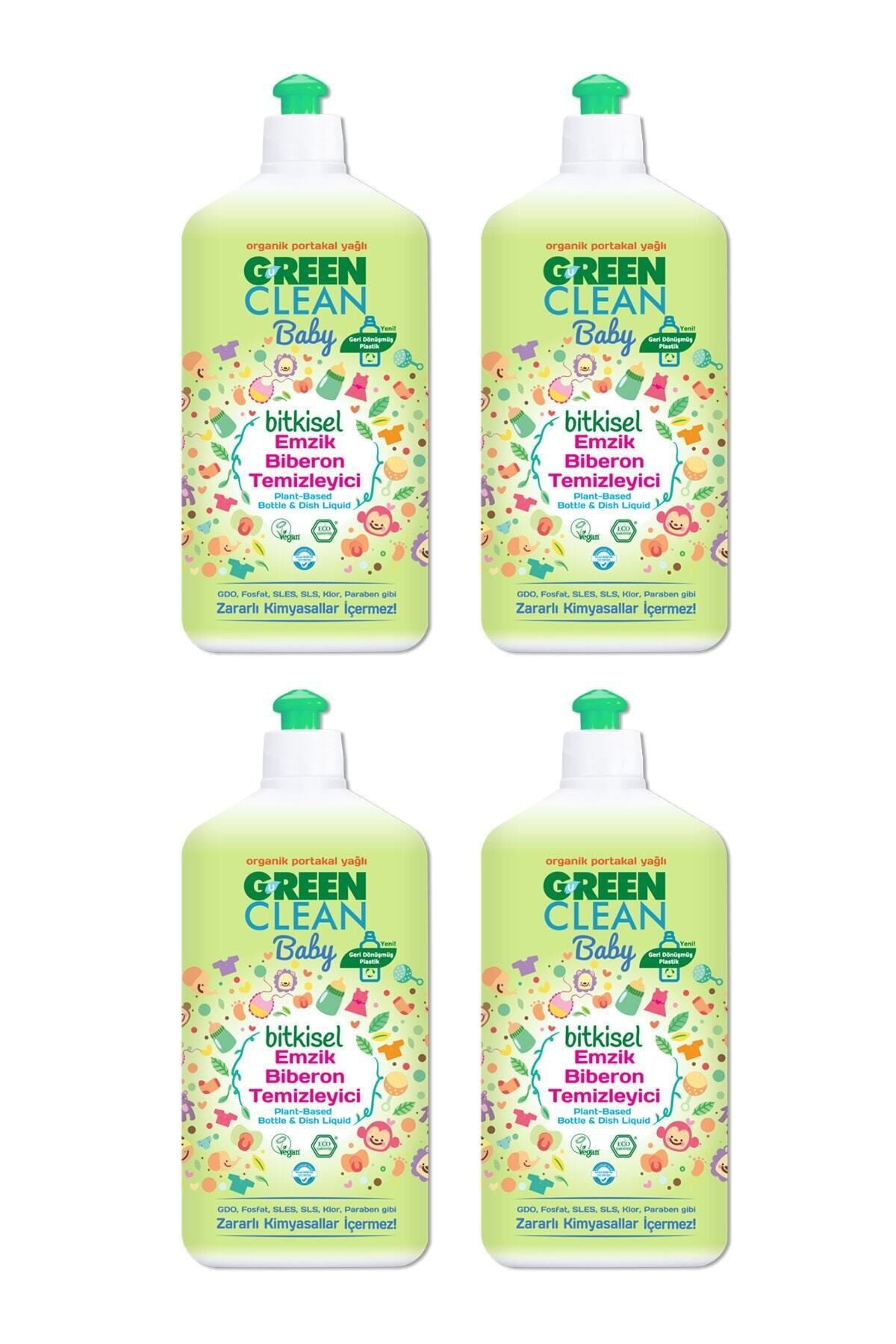 Green Clean Baby Bitkisel Emzik Biberon Temizleyici 500 ml x 4 Adet