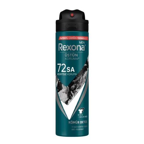 Rexona Men Sprey Deodorant Kömür Detox 150 ml