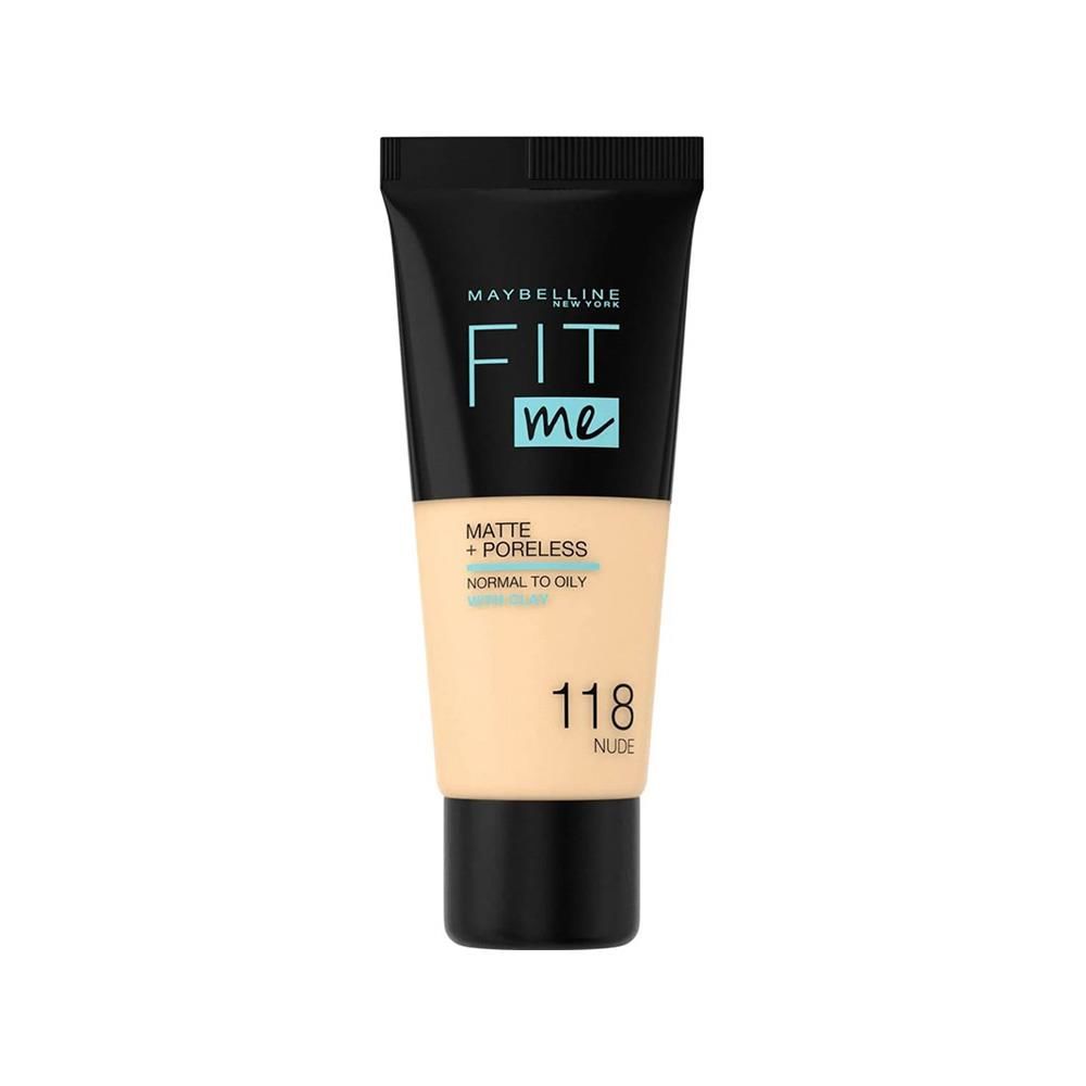 Maybelline Fit Me Fondöten Matte Poreless Fondöten 118 Nude