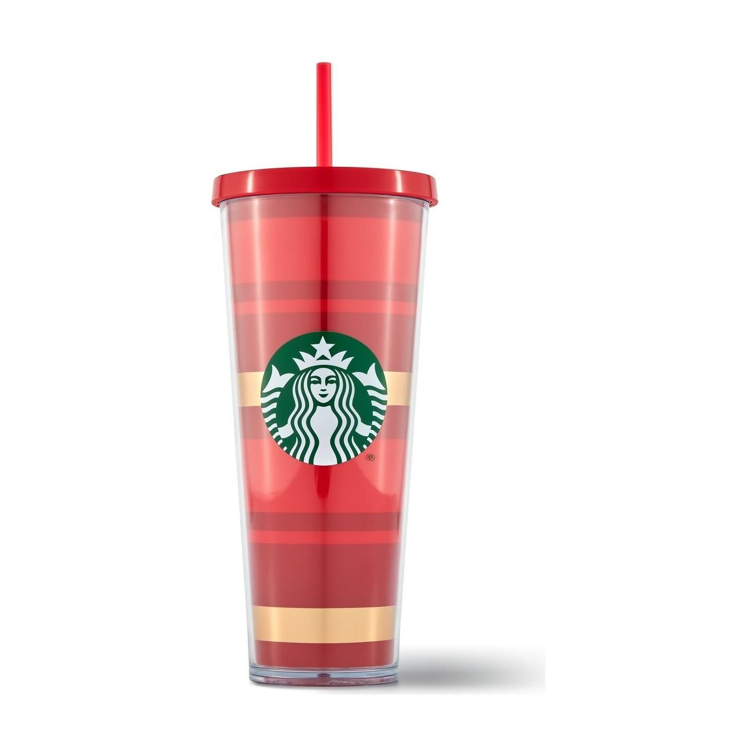 Starbucks Kırmızı Altın Şeritli Termos 710 ML