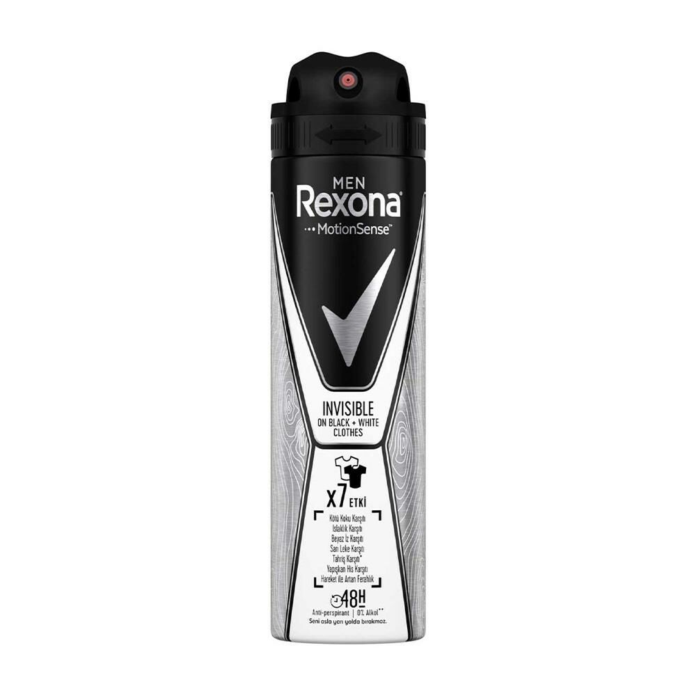 Rexona Men Invisible Black & White 48H x7 Etki Deodorant Sprey 150 ml