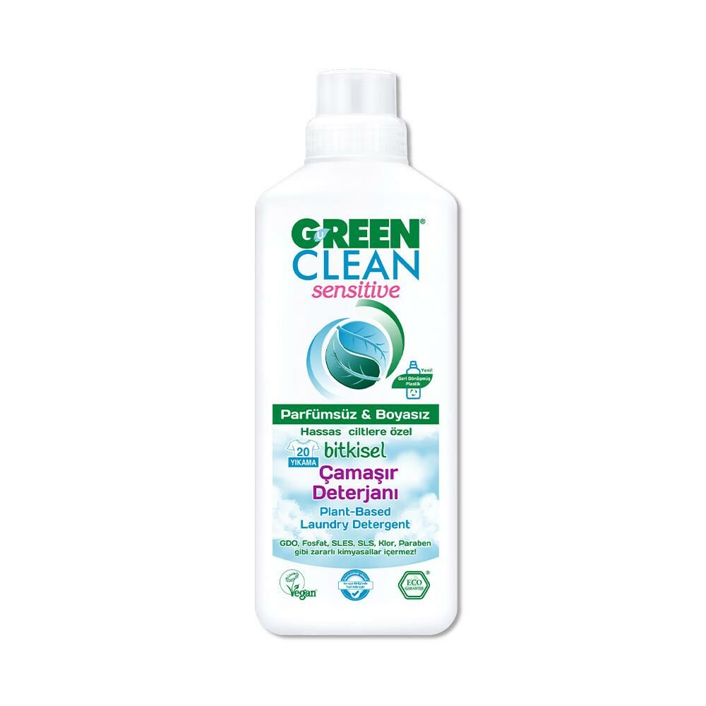 Green Clean Sensitive Bitkisel Çamaşır Deterjanı 1000 ml